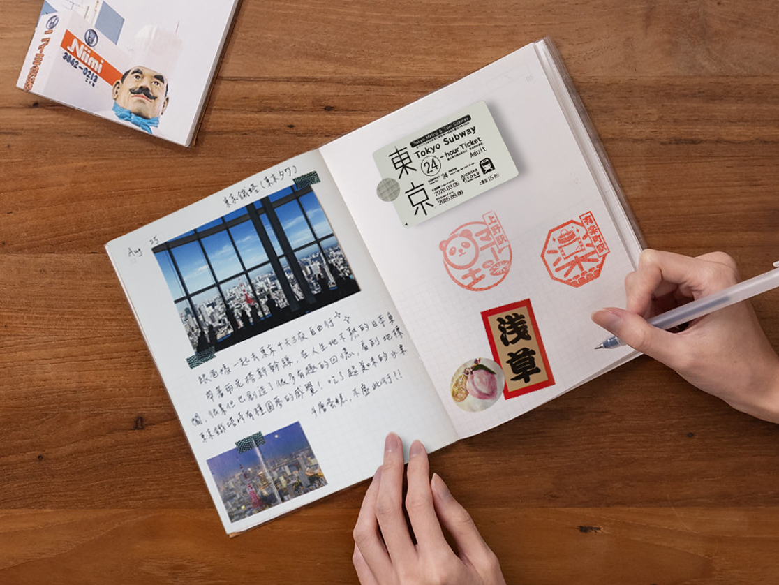 手帳裝載完整旅途